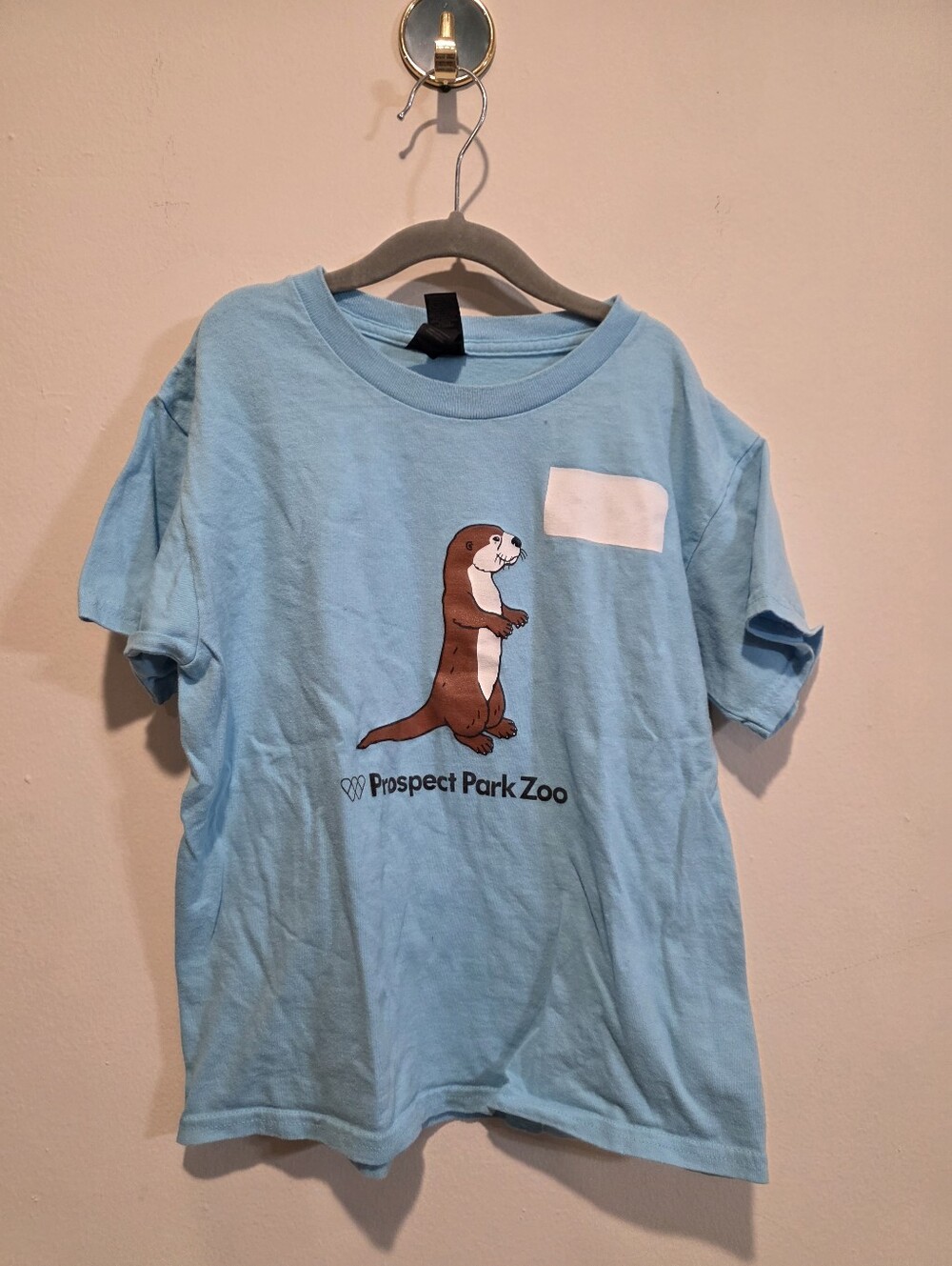 Prospect Park Zoo "Zoo Camp" Otter Light Blue Graphic T-Shirt Youth Small